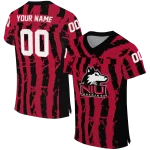 custom northern illinois huskies stripe splatter red jersey best selling