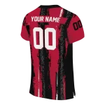 custom northern illinois huskies striped texture red jersey best selling