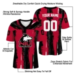 custom northern illinois huskies striped texture red jersey best selling