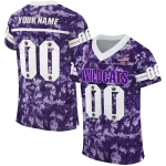 custom northwestern wildcats camouflage abstract purple jersey best selling
