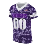 custom northwestern wildcats camouflage abstract purple jersey best selling