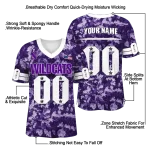 custom northwestern wildcats camouflage abstract purple jersey best selling
