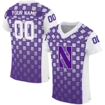 custom northwestern wildcats stacked rectangle purple jersey best selling