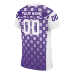 custom northwestern wildcats stacked rectangle purple jersey best selling
