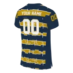 custom notre dame fighting irish layered grids navy jersey best selling