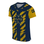 custom notre dame fighting irish stripe block navy jersey best selling