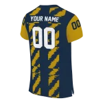 custom notre dame fighting irish stripe block navy jersey best selling