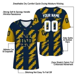 custom notre dame fighting irish stripe block navy jersey best selling