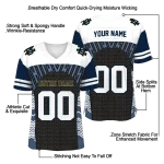 custom notre dame fighting irish tire arrows navy black white jersey best selling