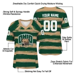 custom ohio bobcats art stripe green jersey best selling