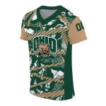 custom ohio bobcats camo shatter green jersey best selling