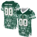 custom ohio bobcats mirrored pattern green jersey best selling