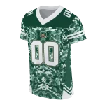 custom ohio bobcats mirrored pattern green jersey best selling