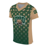 custom ohio bobcats stacked rectangle green jersey best selling