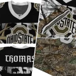 custom ohio state buckeyes antler skull camouflage hunting jersey best selling