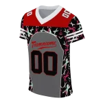 custom ohio state buckeyes brushstroke xs gray black jersey best selling