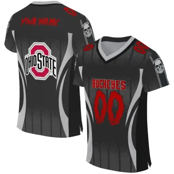 custom ohio state buckeyes dynamic dots gray jersey best selling