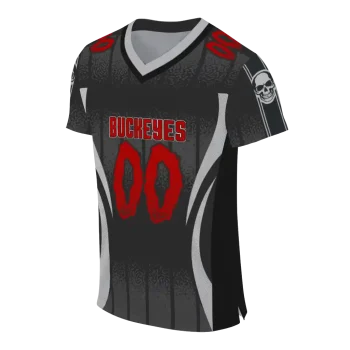 custom ohio state buckeyes dynamic dots gray jersey fashion forward