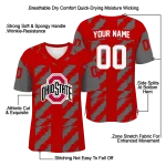 custom ohio state buckeyes stripe block scarlet jersey best selling