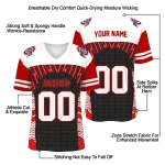 custom ohio state buckeyes tire arrows scarlet black white jersey best selling