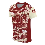 custom oklahoma sooners camo shatter crimson jersey best selling