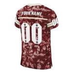 custom oklahoma sooners camouflage abstract crimson jersey best selling