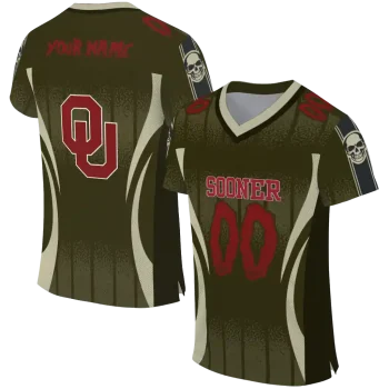 custom oklahoma sooners dynamic dots cream jersey best selling