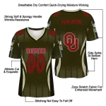custom oklahoma sooners dynamic dots cream jersey best selling