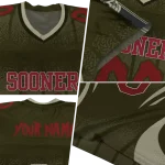 custom oklahoma sooners dynamic dots cream jersey best selling