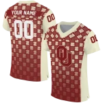 custom oklahoma sooners stacked rectangle crimson jersey best selling