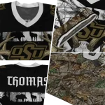 custom oklahoma state cowboys antler skull camouflage hunting jersey best selling