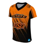 custom oklahoma state cowboys halftone flow orange black jersey best selling