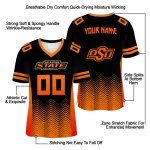 custom oklahoma state cowboys halftone sweep black jersey best selling