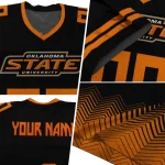custom oklahoma state cowboys halftone sweep black jersey best selling