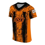 custom oklahoma state cowboys rugged stripes orange jersey best selling