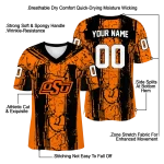 custom oklahoma state cowboys rugged stripes orange jersey best selling
