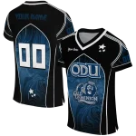 custom old dominion monarchs halftone slant blue black jersey best selling