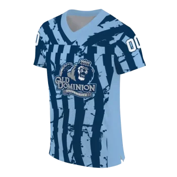custom old dominion monarchs stripe splatter blue jersey fashion forward