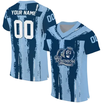 custom old dominion monarchs striped texture blue jersey best selling