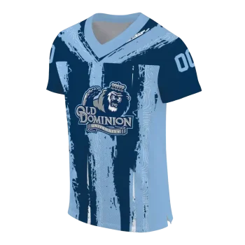 custom old dominion monarchs striped texture blue jersey fashion forward