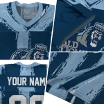 custom old dominion monarchs striped texture blue jersey best selling