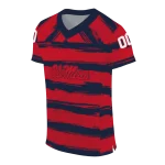custom ole miss rebels art stripe red jersey best selling