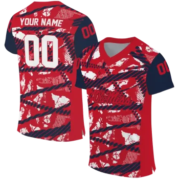 custom ole miss rebels camo shatter red jersey best selling