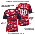 custom ole miss rebels camo shatter red jersey best selling