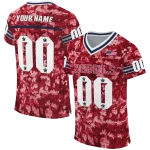 custom ole miss rebels camouflage abstract red jersey best selling