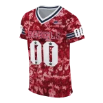 custom ole miss rebels camouflage abstract red jersey best selling