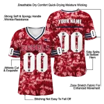 custom ole miss rebels camouflage abstract red jersey best selling