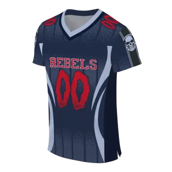 custom ole miss rebels dynamic dots blue jersey fashion forward