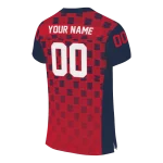 custom ole miss rebels stacked rectangle red jersey best selling