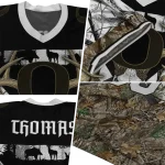 custom oregon ducks antler skull camouflage hunting jersey best selling